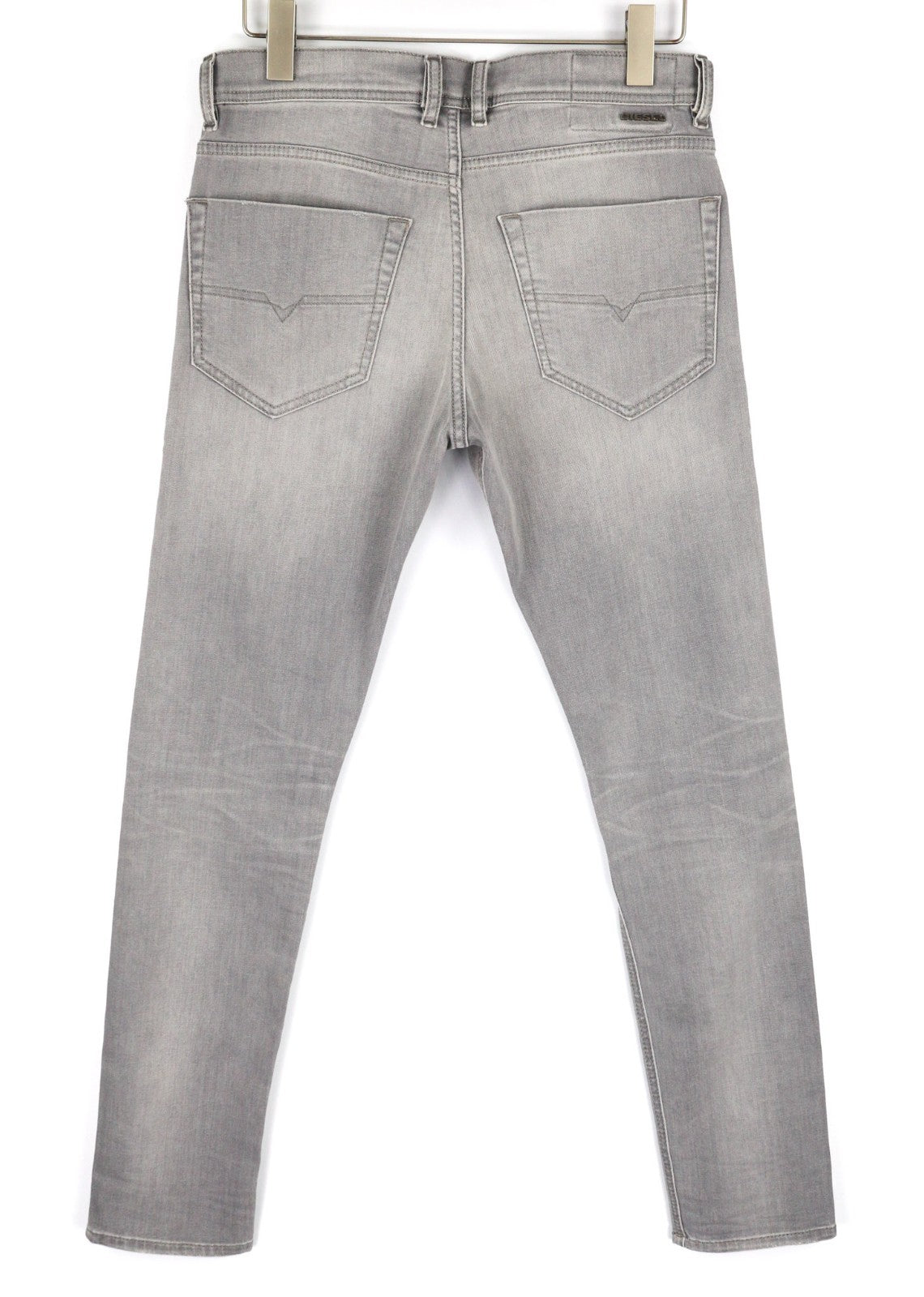 DIESEL Tepphar 0687W Men's Jeans W30/L32 Grey Slim Carrot Stretch Ripped Look