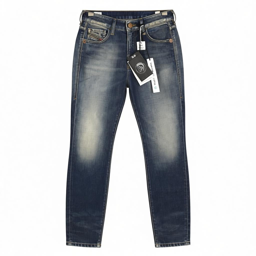 DIESEL D-Joy Z9A05 Women's Jeans W26/L32 Blue Slim Stretch Washed Five Pocket