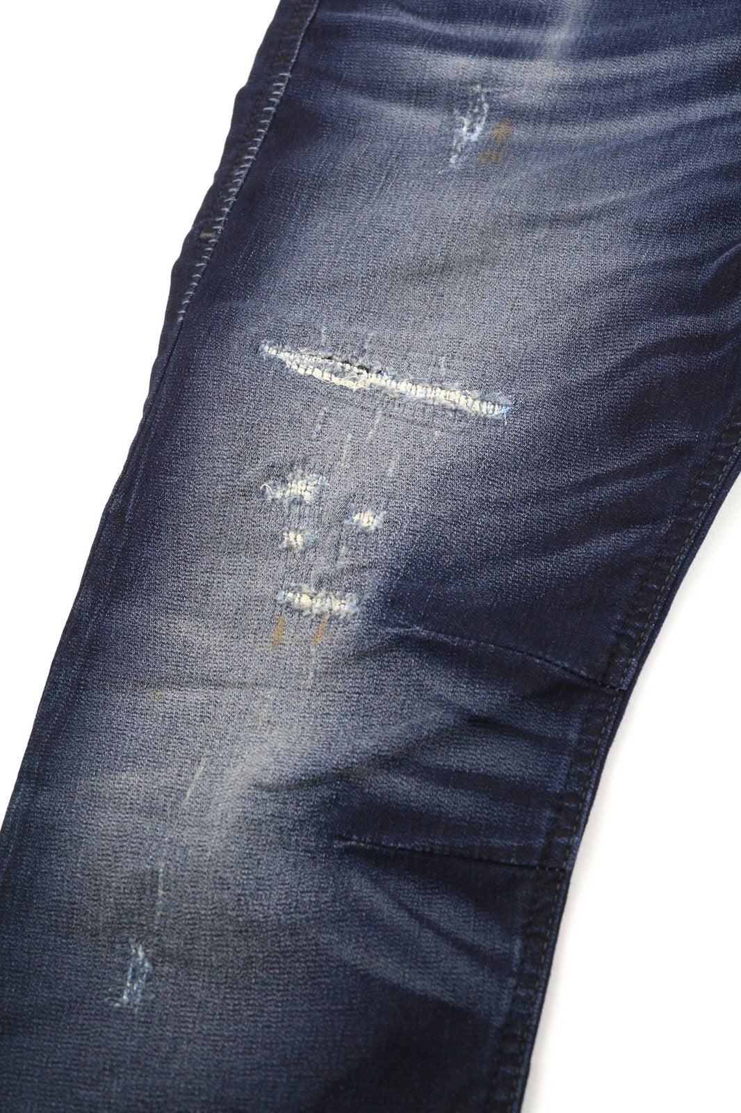 DIESEL Eazee-NE 0662K Women's Jeans W25 Blue Jogg Sweat Boyfriend Crop Fit