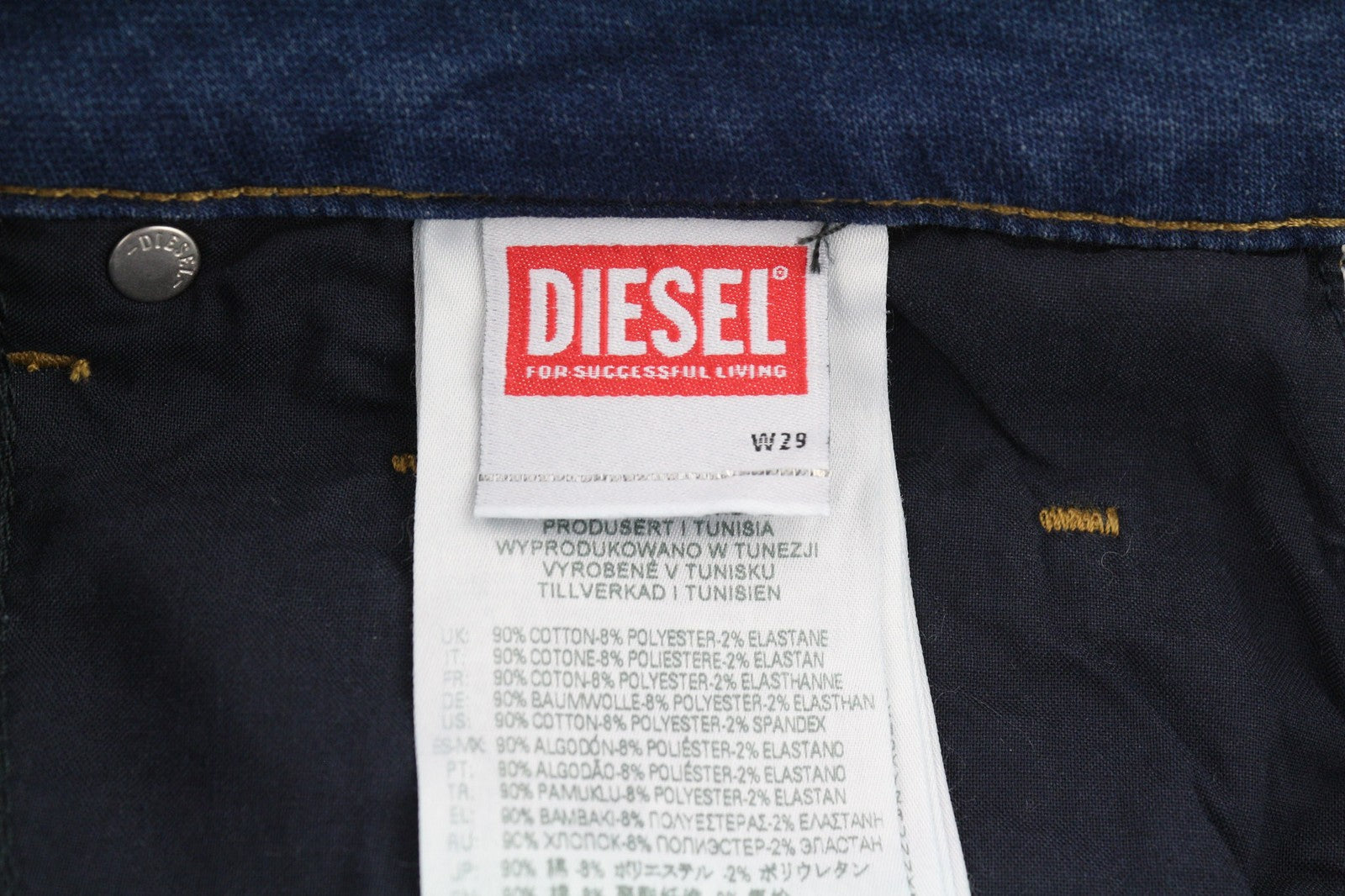 DIESEL Candys Jogg 069HC Women's Jeans W29 Blue Relaxed Sweat Boyfriend Fit