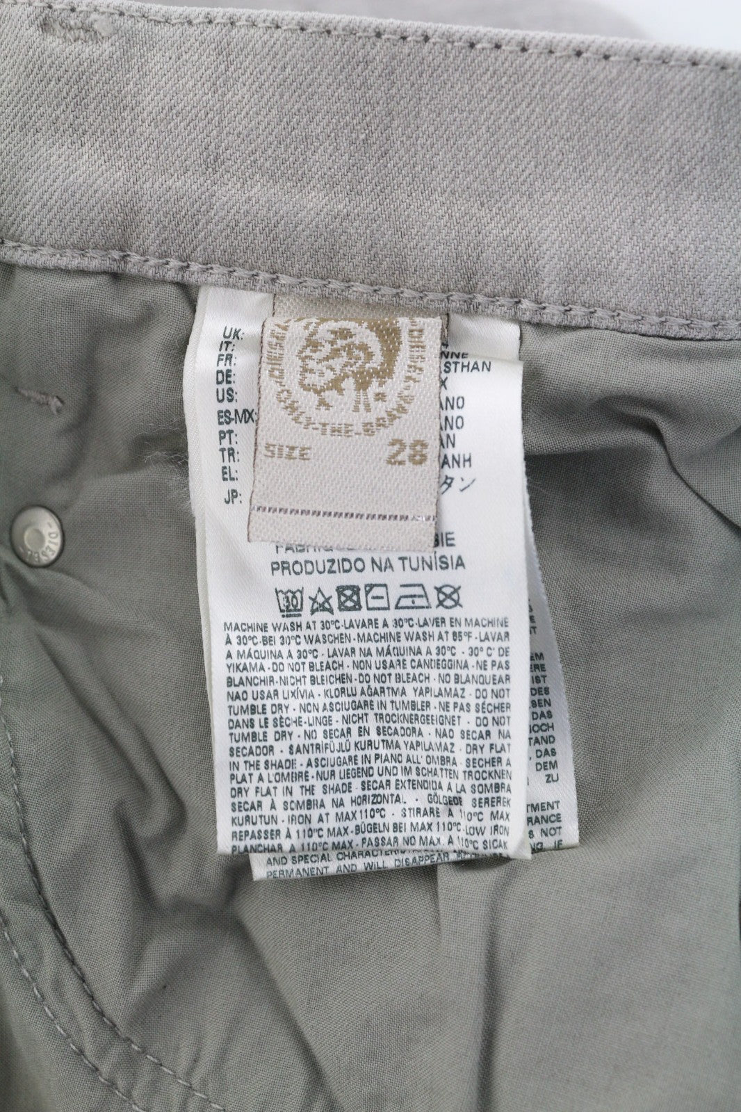 DIESEL D.N.A. Belthy 0676M Women's Jeans W28/L32 Grey Slim Straight RRP180