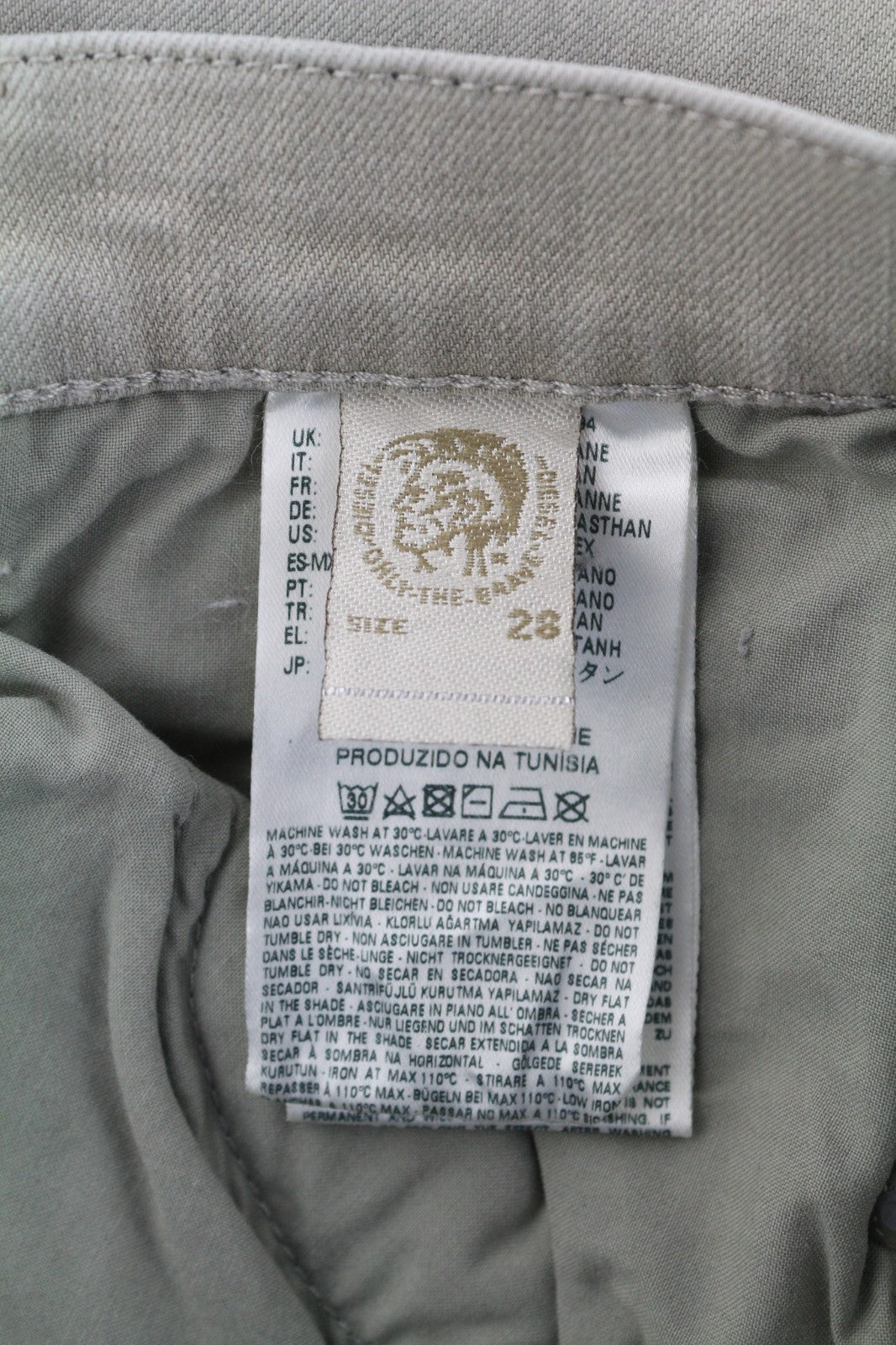 DIESEL D.N.A. Belthy 0676M Women's Jeans W28/L32 Grey Straight Slim RRP180