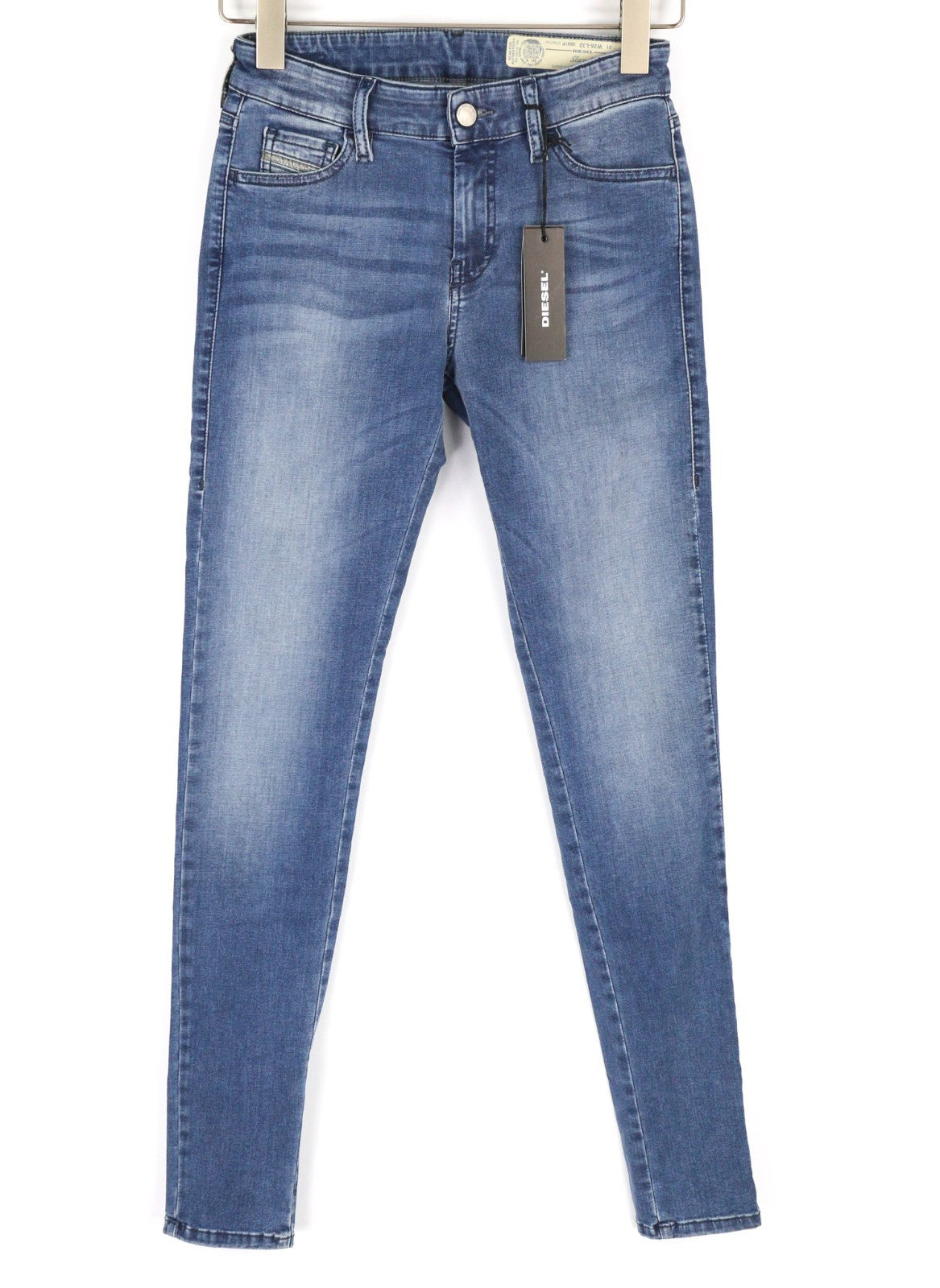 DIESEL Slandy 0681P Women's Jeans W26/L32 Blue Super Slim Skinny Stretch Fit