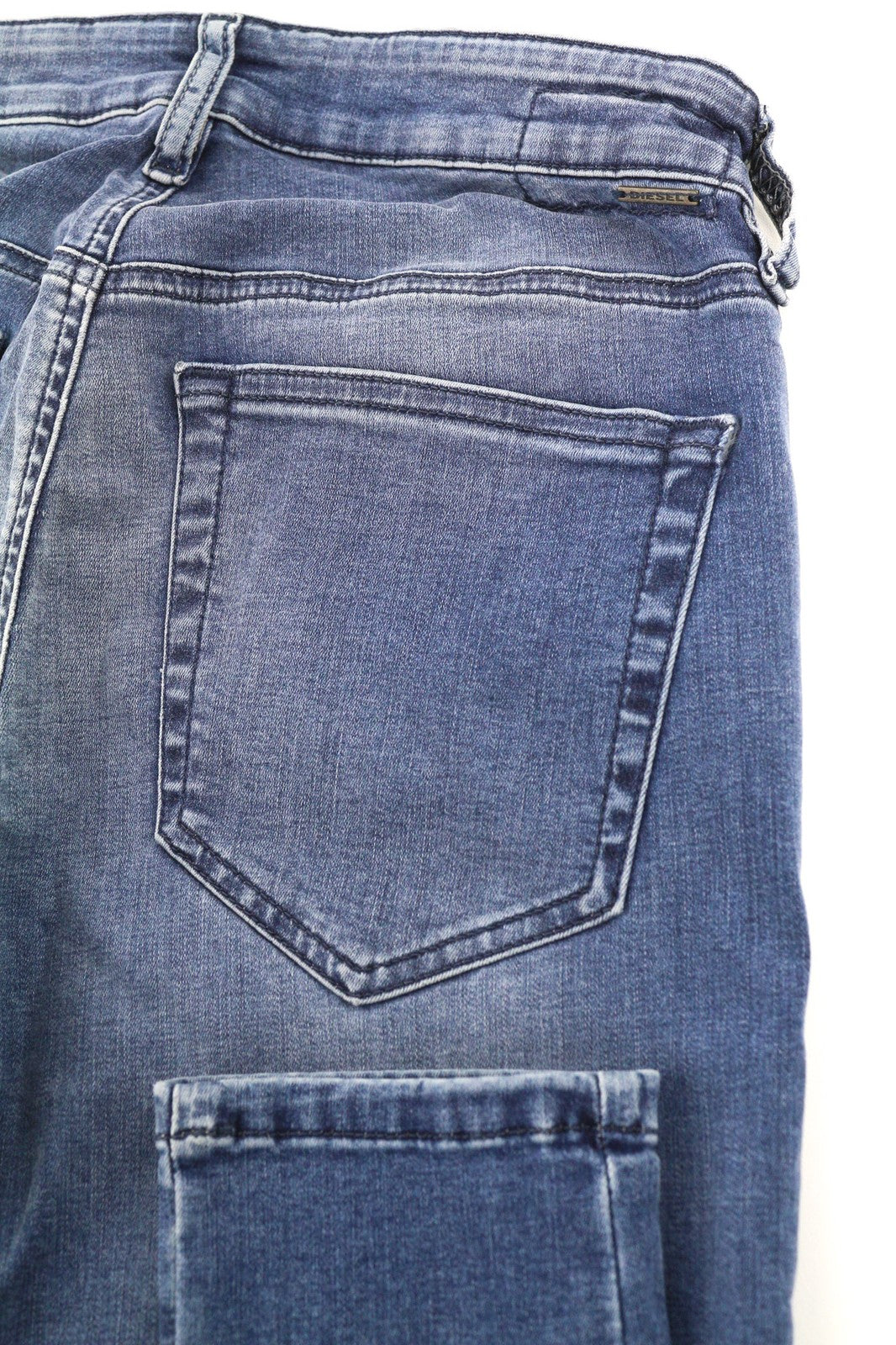 DIESEL Slandy 0681P Women's Jeans W25/L32 Blue Super Slim Skinny Washed Look