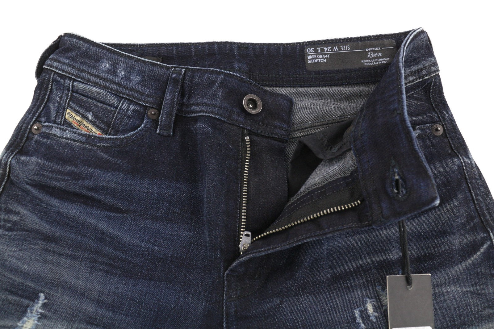 DIESEL D.N.A. Reen 0844T Women's Jeans W24/L30 Dark Blue Regular Straight Fit