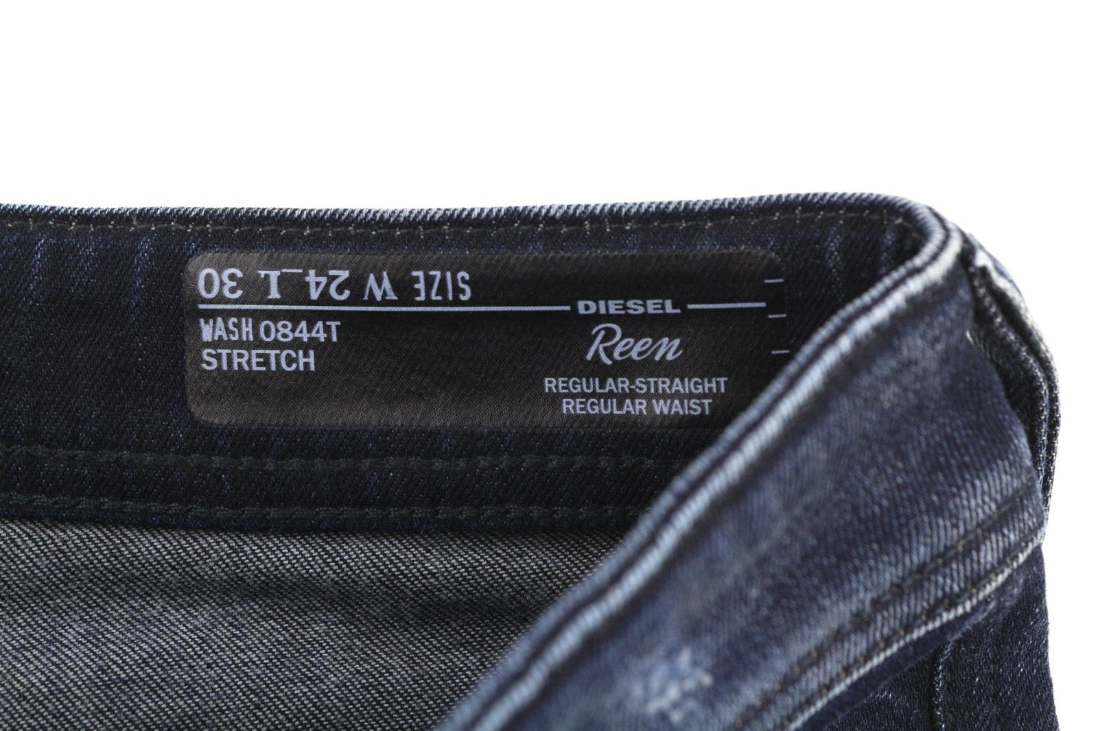 DIESEL D.N.A. Reen 0844T Women's Jeans W24/L30 Dark Blue Regular Straight Fit