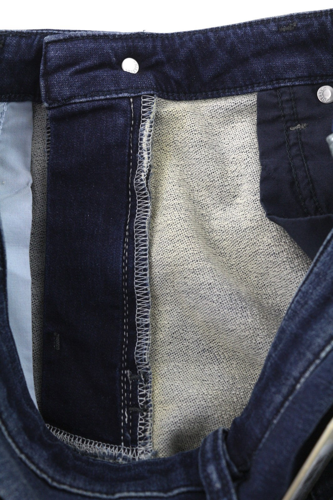 DIESEL Eazee-NE 0662K Women's Jeans W25 Blue Jogg Sweat Boyfriend Crop Style