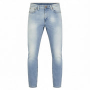 NUDIE JEANS High Kai Men's W29/L34 Light Bleached Indigo Zip Fly Washed Denim