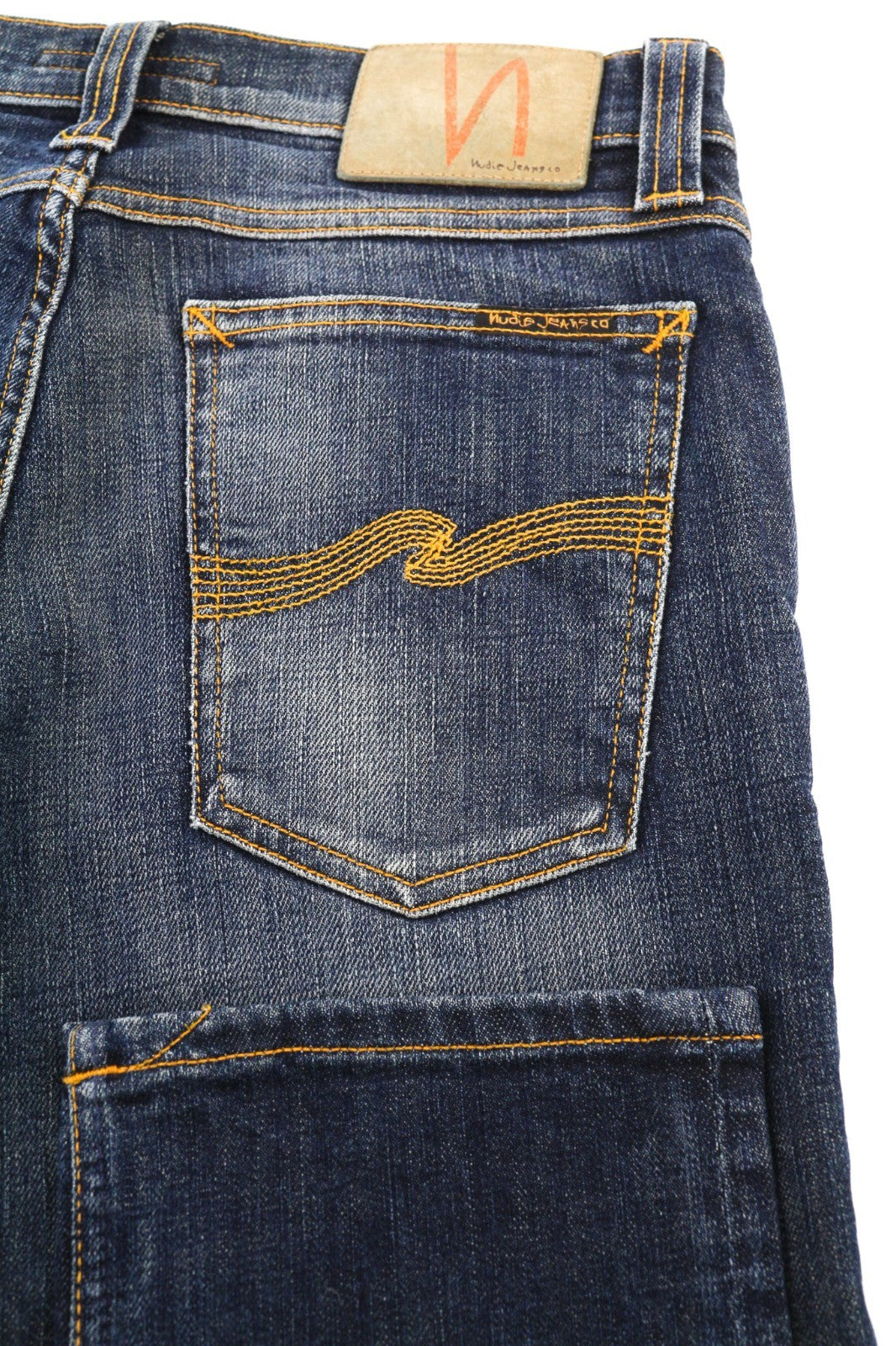 NUDIE JEANS Tube Kelly Men's W28/L34 Midnight Blue Wash Slim Fit Zip Fly Denim