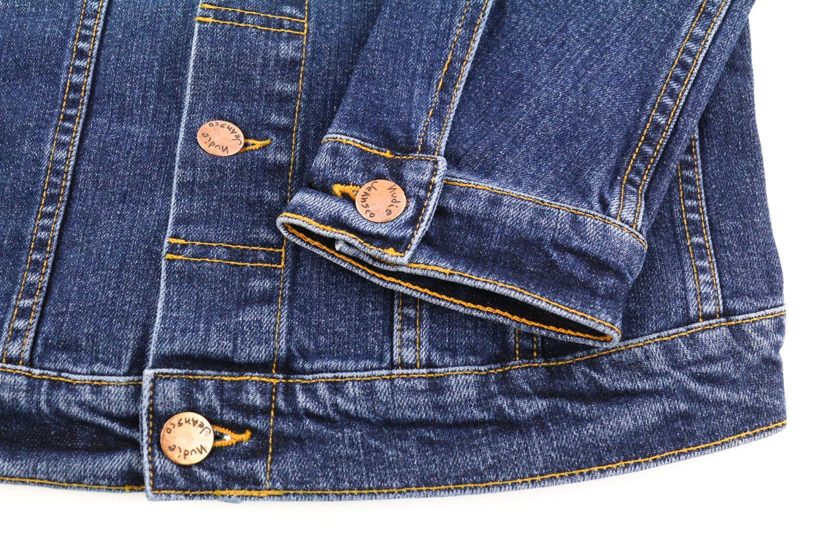 NUDIE JEANS Perry Men's Jacket XS Excellent Organic Blue Washed Denim