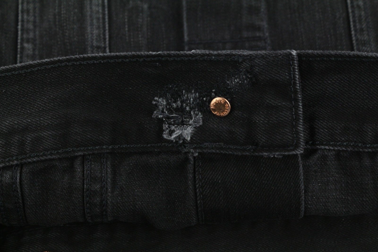 NUDIE JEANS Billy Men's Jacket S Black Lotus Organic Washed Polo Collar Denim