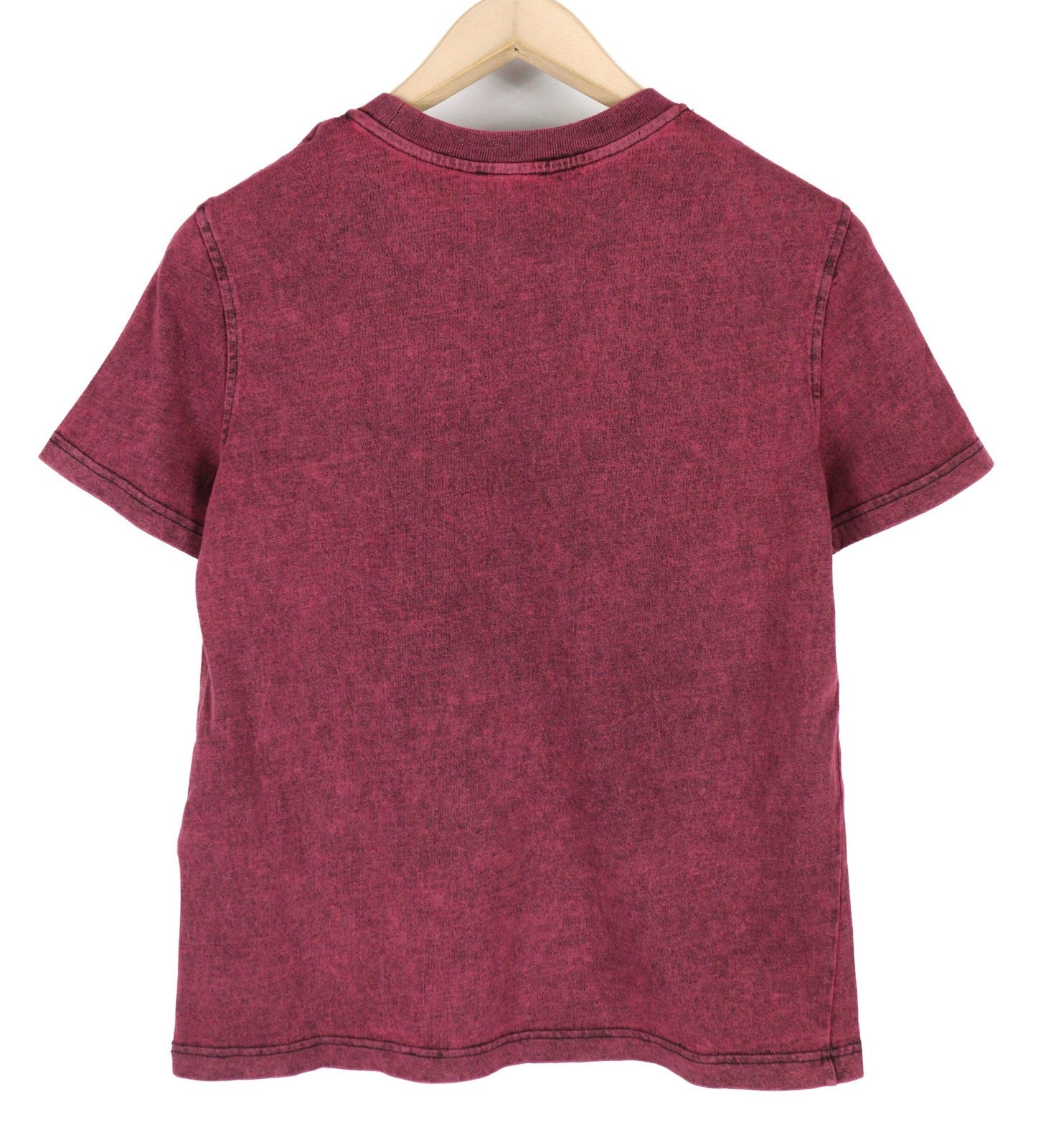 DIESEL T-Reg-E4 Women's T-Shirt XL Burgundy Crew Short Sleeve Easy RRP125
