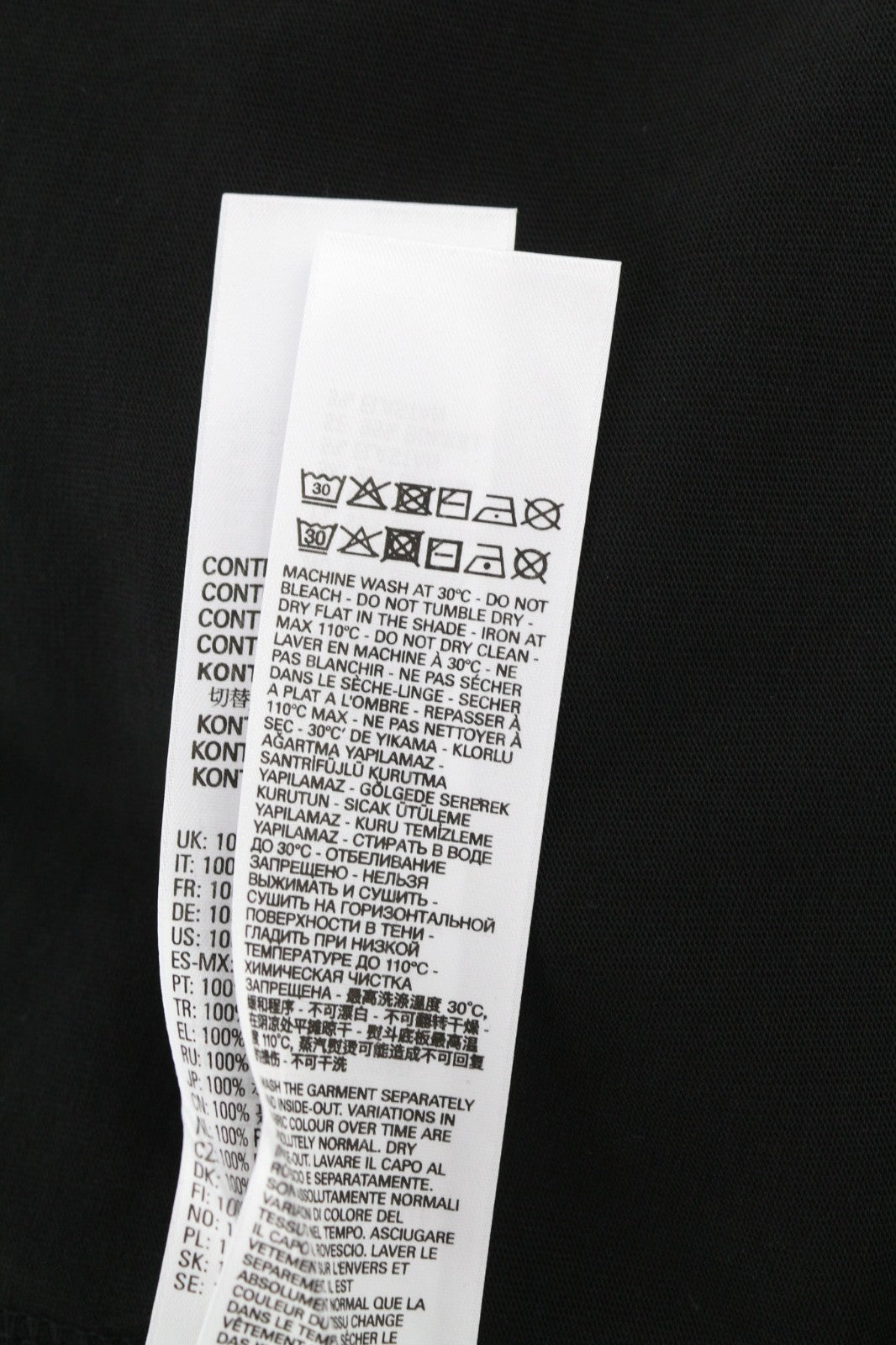 DIESEL T-Delphivy-Slits Men T-Shirt S Black Oversize V-Neck Short Sleeve RRP100