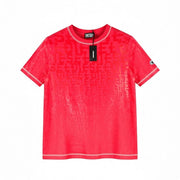 DIESEL T-Reg-Mon Women's T-Shirt S Purple Crew Short Sleeve Shimmer RRP125