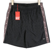 DIESEL AMWB-Stouk-HT08 Men's Shorts M 55DSL Sport Black Elastic Waist Logo