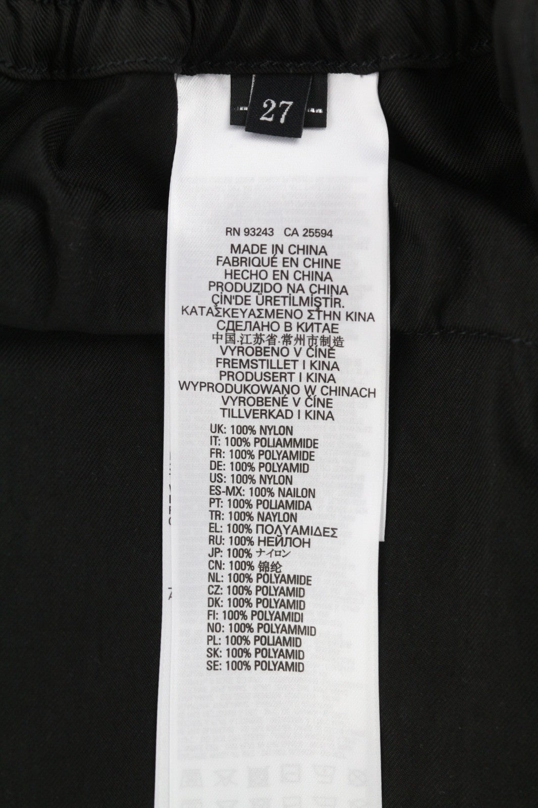 DIESEL O-Mirta-NL Women Skirt W27 Black Midi Elastic Waist Patch Pocket RRP275