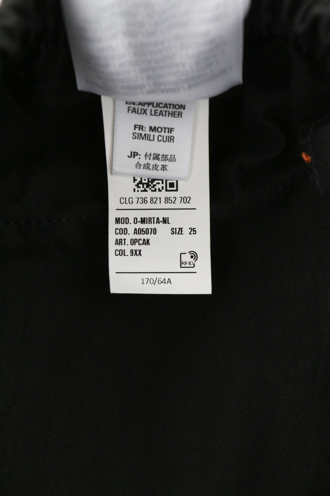 DIESEL O-Mirta-NL Women Skirt W25 Black Midi Elastic Waist Patch Pocket RRP275