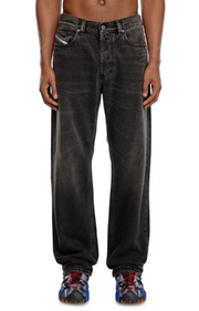 DIESEL D-Macs 069XQ Men Trousers W30/L30 Grey Faded Stretch Straight Corduroy