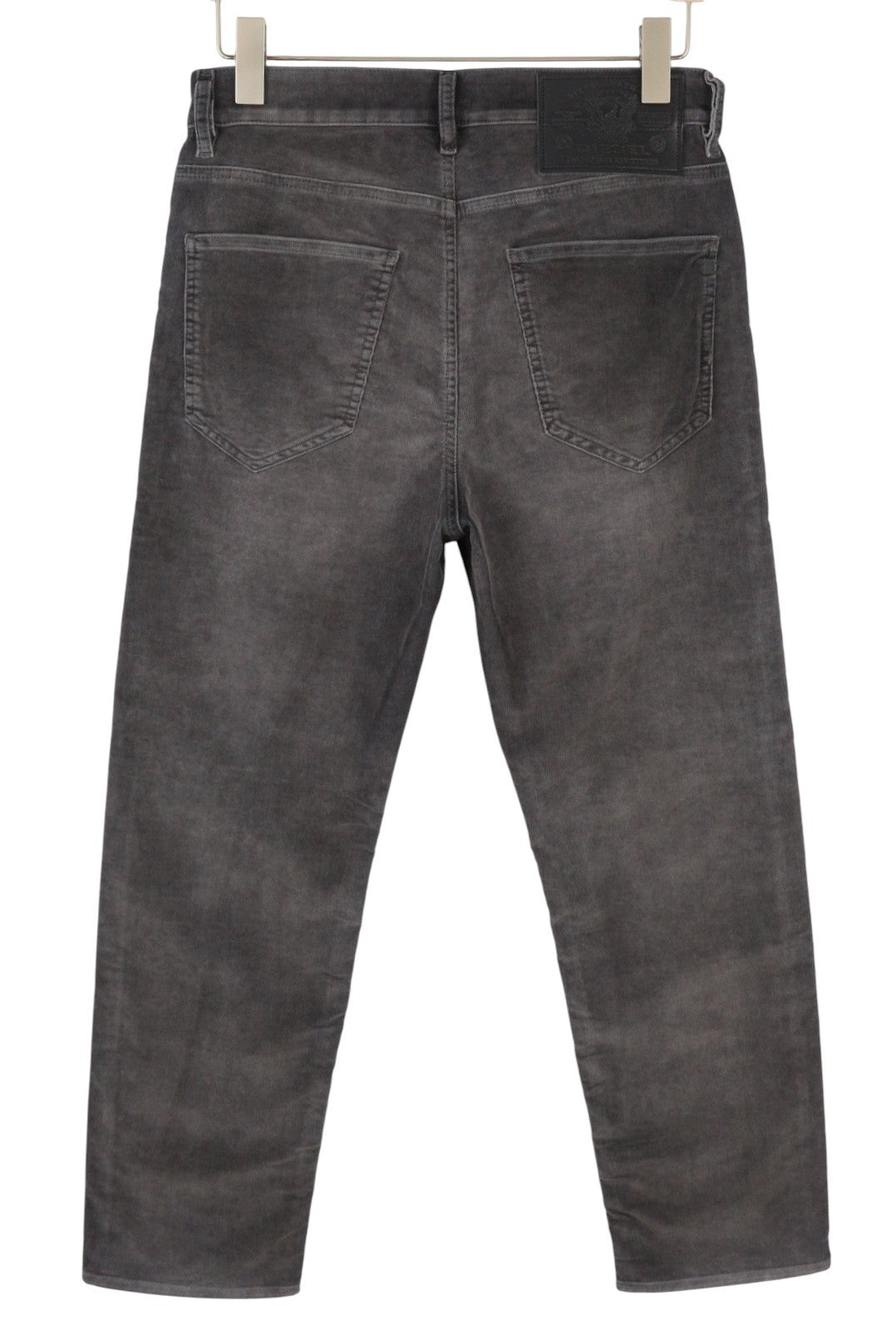 DIESEL D-Macs 069XQ Men Trousers W30/L30 Grey Faded Stretch Straight Corduroy