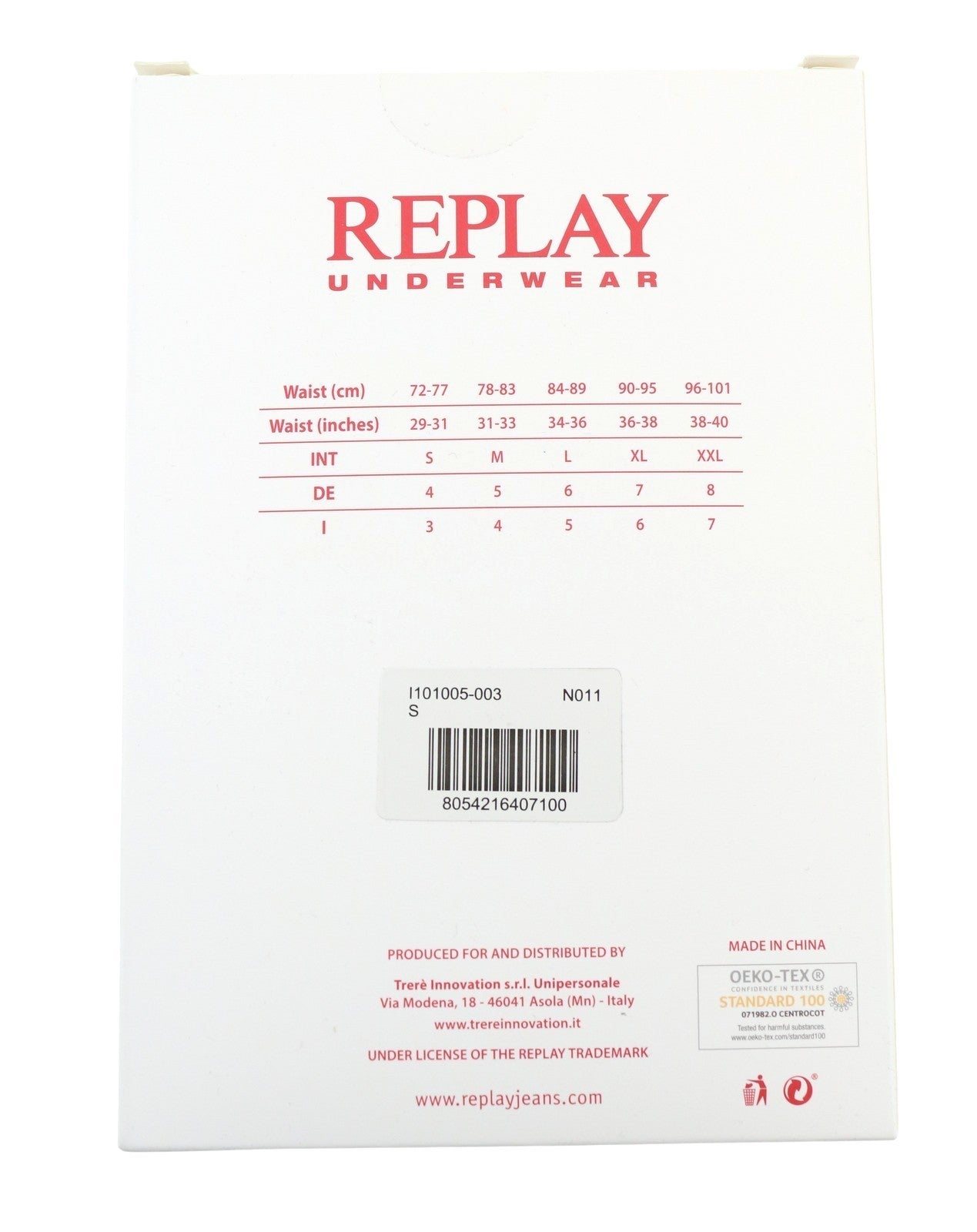 REPLAY Men Underwear S Black Elastic Waist Cotton Blend Stretch Trunks 2 Pack
