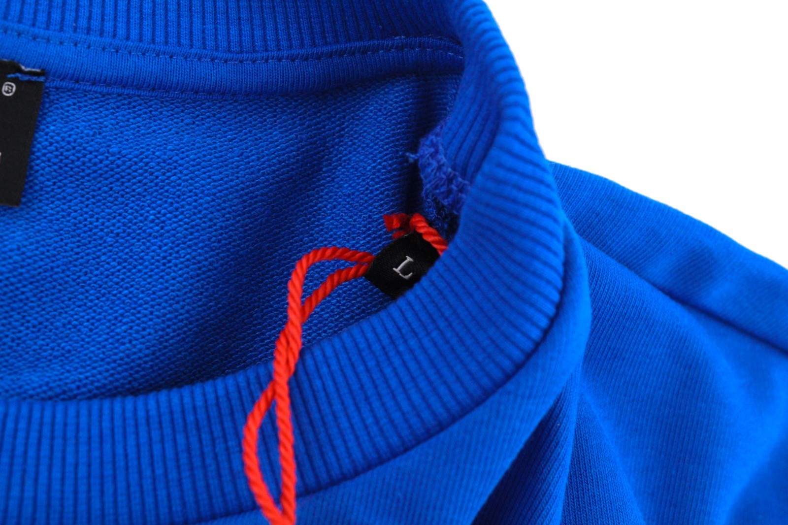 DIESEL S-Ginn-K25 Men's Sweatshirt L Blue Crew Pullover Logo Long Sleeve RRP175