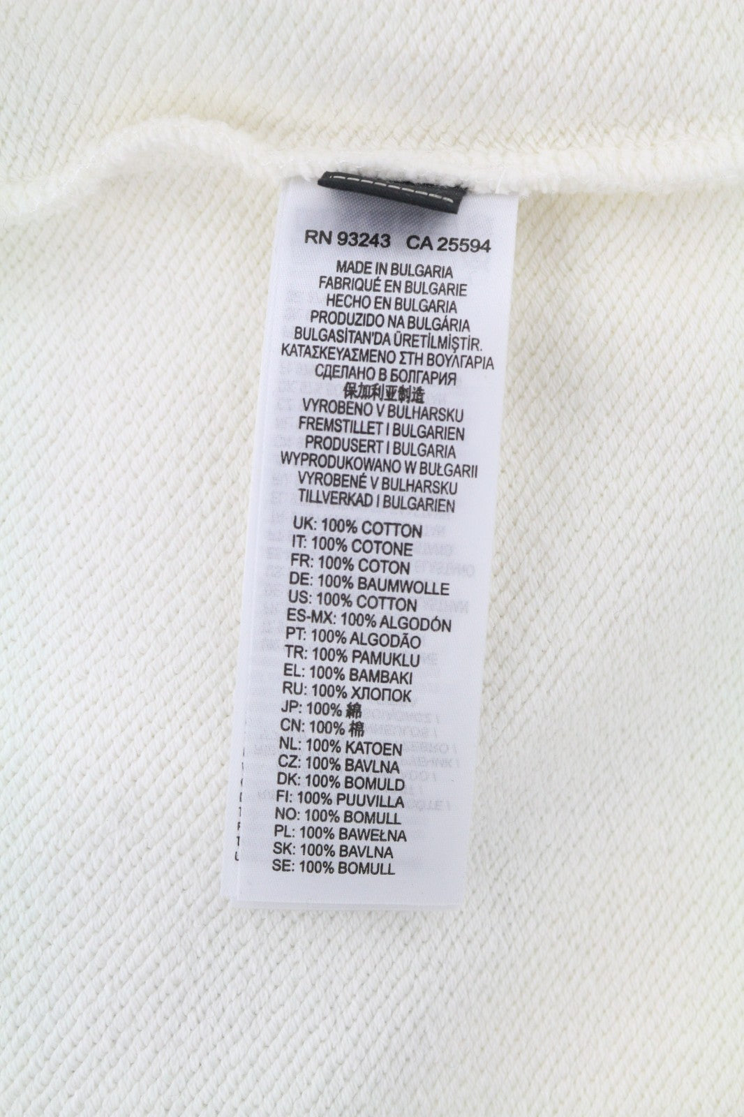 DIESEL S-Saint-Division Men's Sweatshirt M White Half Zip Pullover Front RRP299