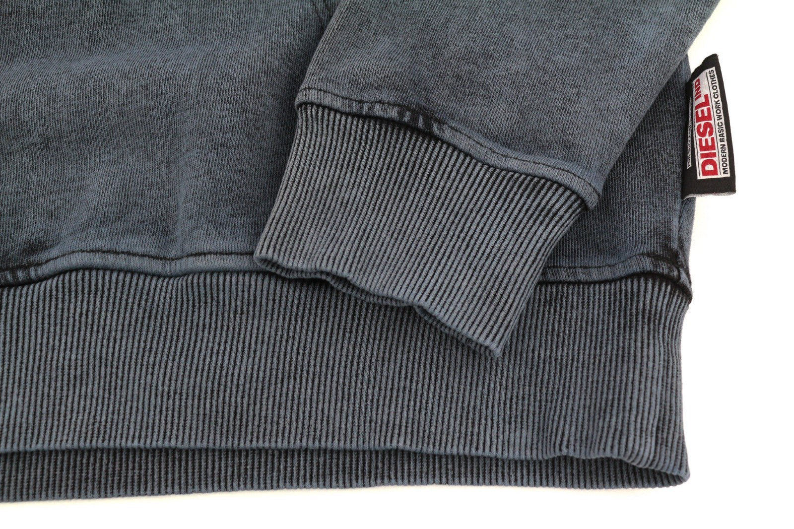 DIESEL S-Ginn-Hood-E1 Men's Hoodie L Dark Washed Pullover Kangaroo RRP195