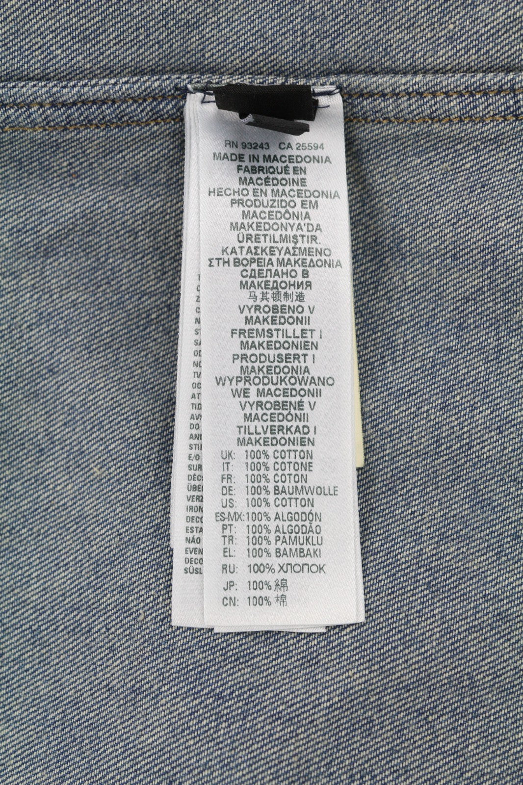 DIESEL D-Milly-SP Men's Shirt L Denim Blue Patch Pockets Snap Spread Collar