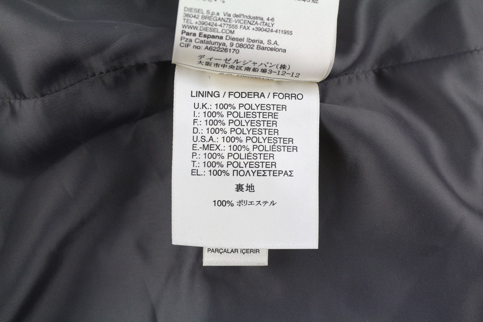 DIESEL L-Angus-A Women's Waistcoat S Striped Faux Fur Pattern Black & White