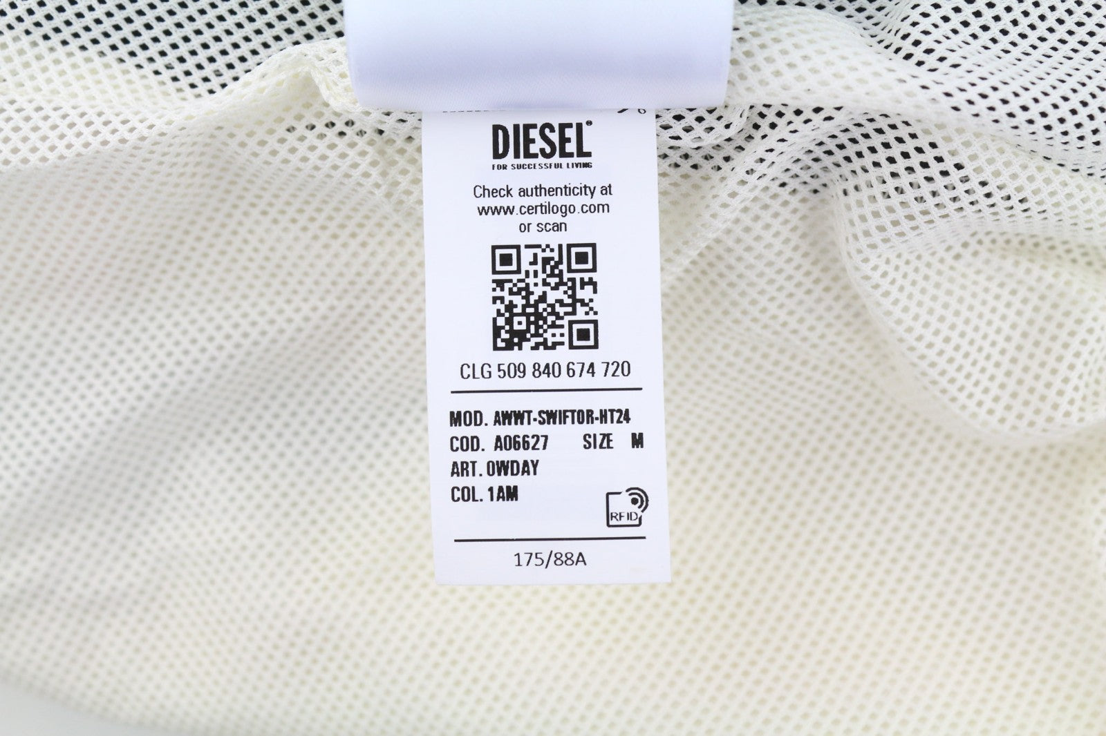 DIESEL Awwt-Swiftor-HT24 Women's Jacket M Hidden Hood Mesh Lined Thin RRP195