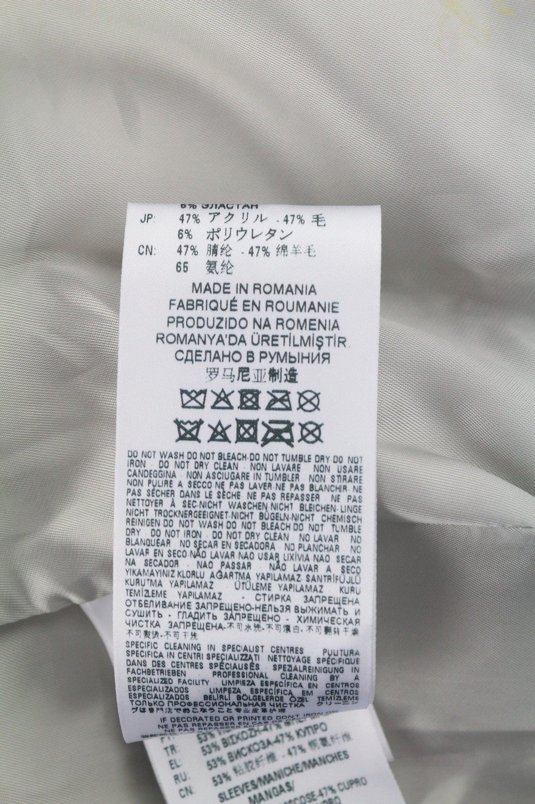 DIESEL BLACK GOLD L-Cerite Women's Jacket 42 Goatskin Leather Aged Look Bomber