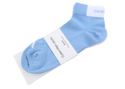 CALVIN KLEIN Quarter Men Socks OS Sky Blue White Tight-Knit 2 Pairs Unisex