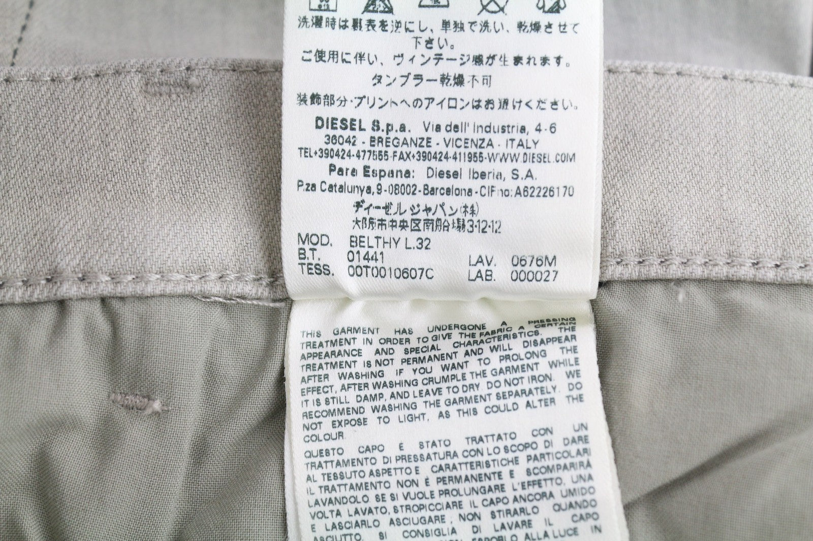 DIESEL D.N.A. Belthy 0676M Women's Jeans W29/L32 Straight Slim Low Waist RRP180