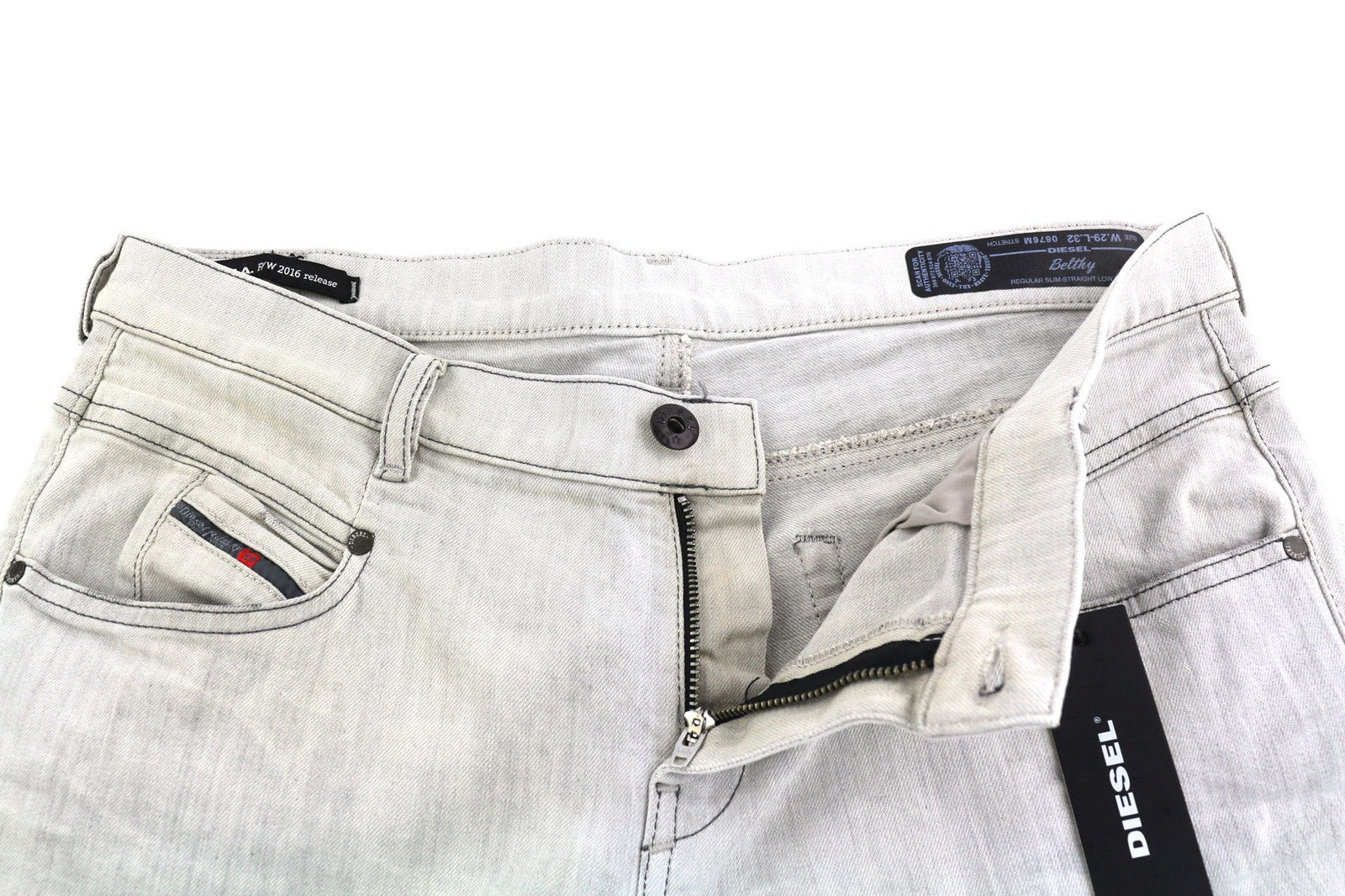 DIESEL D.N.A. Belthy 0676M Women's Jeans W29/L32 Regular Slim Straight RRP180