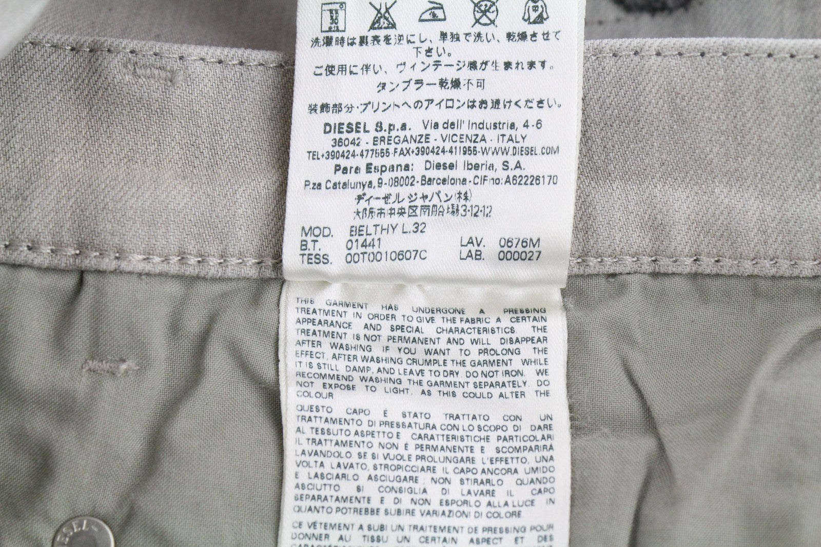 DIESEL D.N.A. Belthy 0676M Women's Jeans W30/L32 Straight Slim Low Waist RRP180