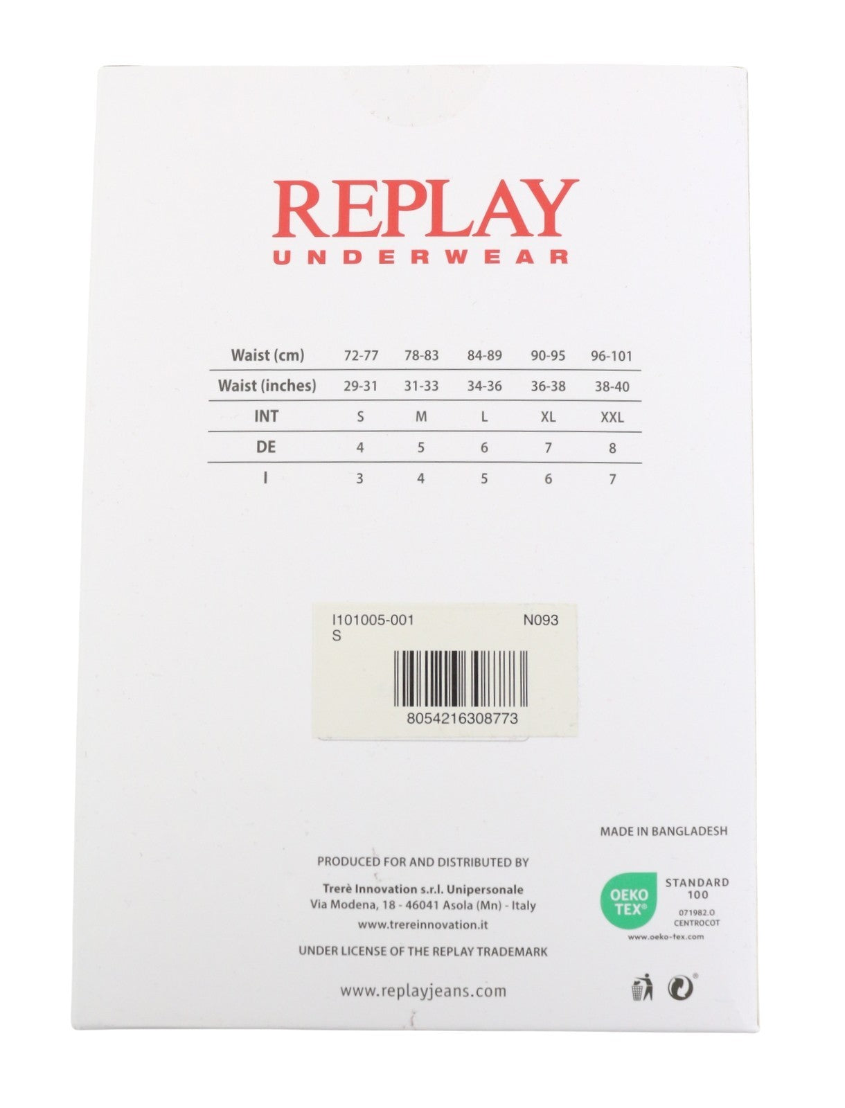 REPLAY Men Underwear S Black Red Logo Cotton Stretch Trunks 2 Pack