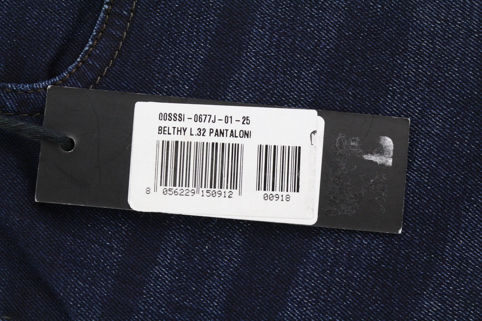 DIESEL Belthy 0677J Women's Jeans W25/L32 Slim Straight Stretch Low Waist Blue