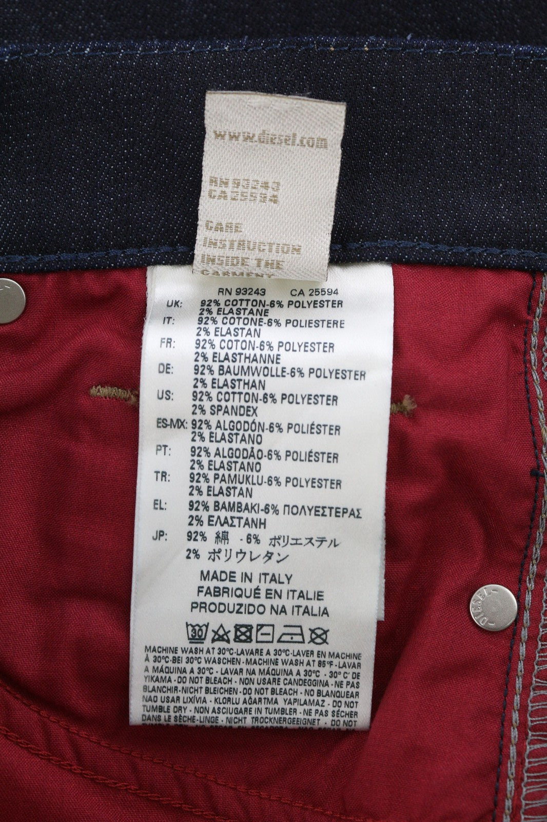 DIESEL Sandy-Kick 0665W Women Jeans W27/L32 Slim Straight Regular Waist RRP179