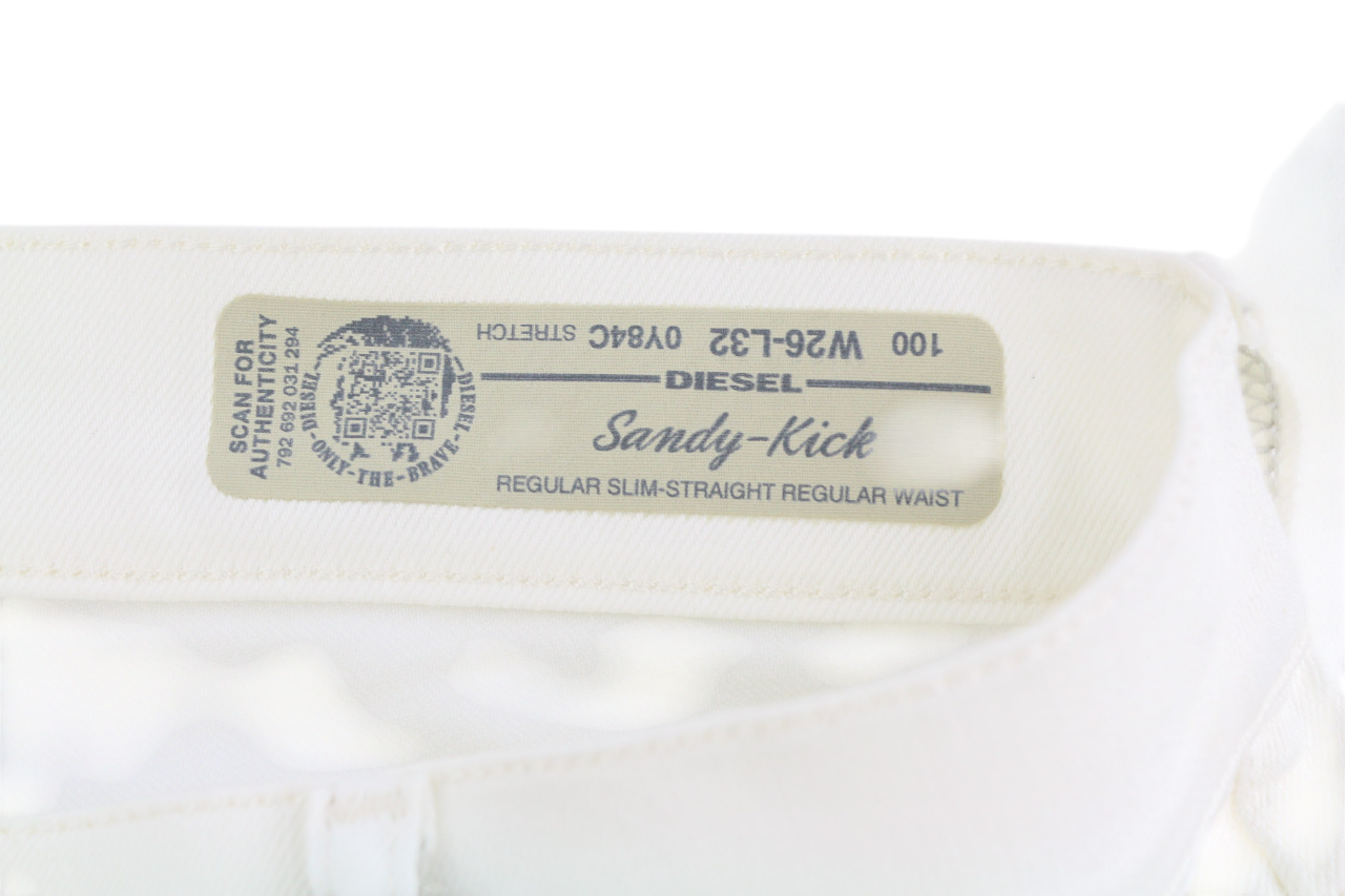 DIESEL Sandy-Kick 0Y84C Women Jeans W26/L32 Slim Straight Regular Waist RRP179