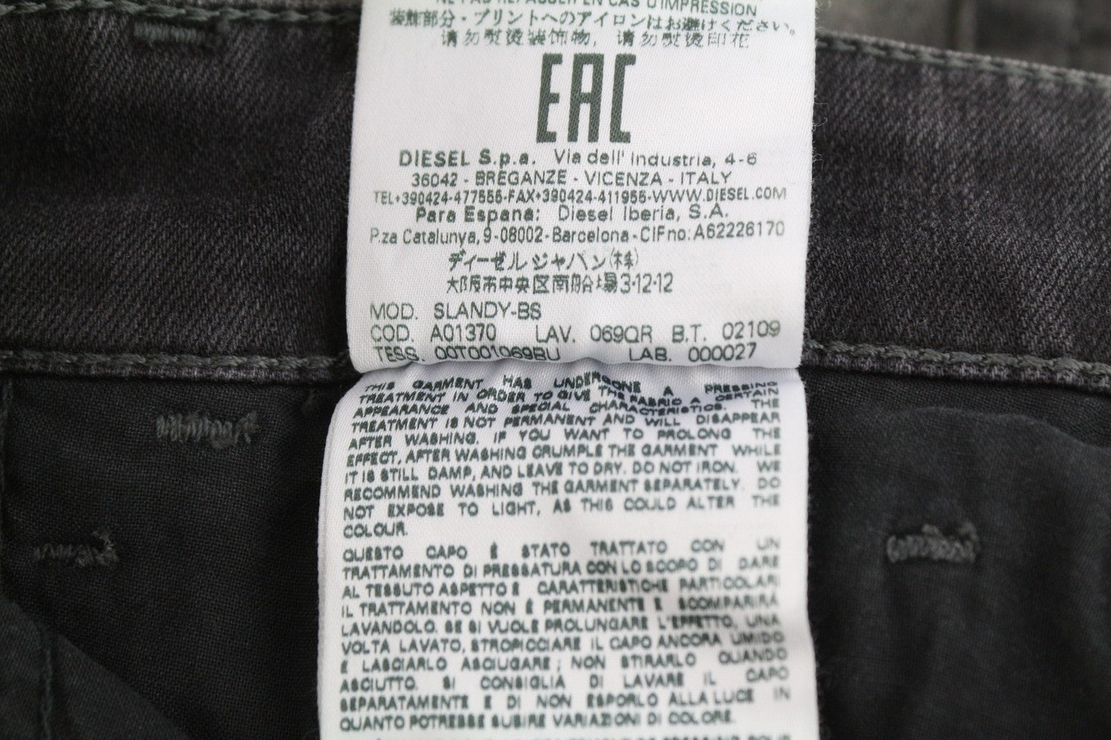 DIESEL Slandy 069QR Women Jeans W25/L30 Super Skinny Stretch Regular RRP140