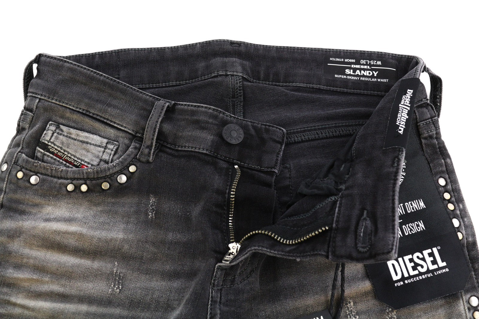 DIESEL Slandy 069QR Women Jeans W25/L30 Super Skinny Stretch Regular RRP140
