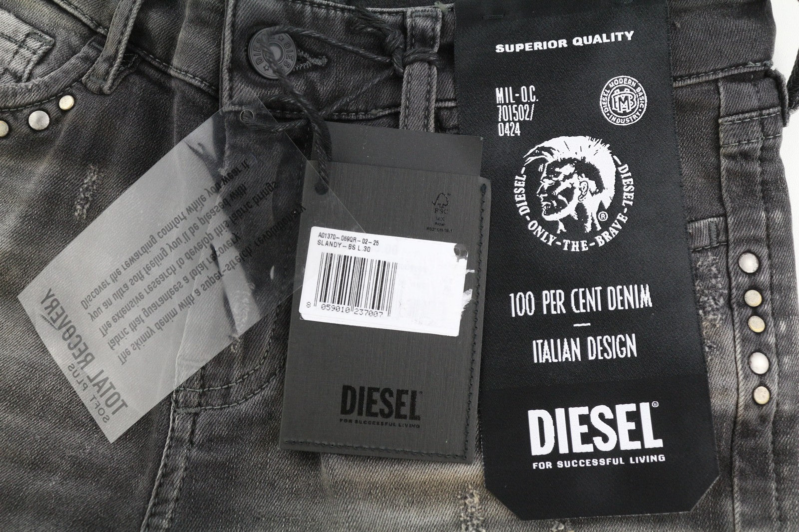 DIESEL Slandy 069QR Women Jeans W25/L30 Super Skinny Stretch Regular RRP140