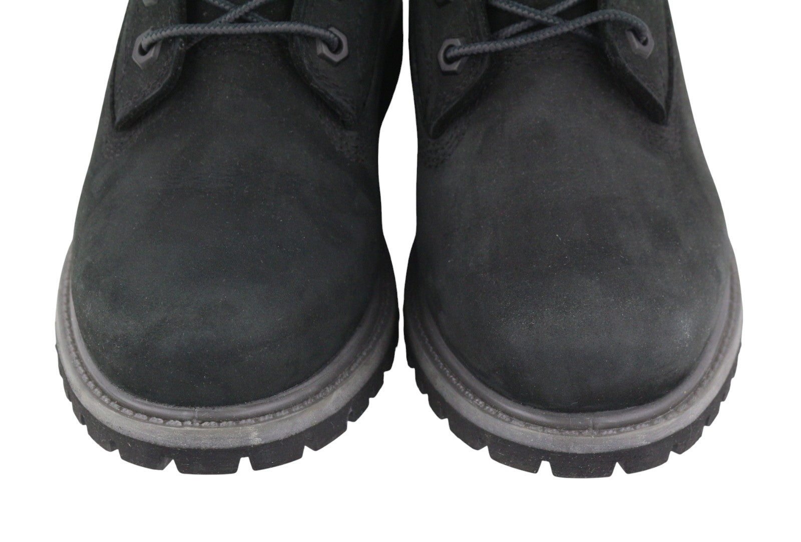 TIMBERLAND A17VM Women Boots EU37/37.5 Black Leather Waterproof Ortholite Laced