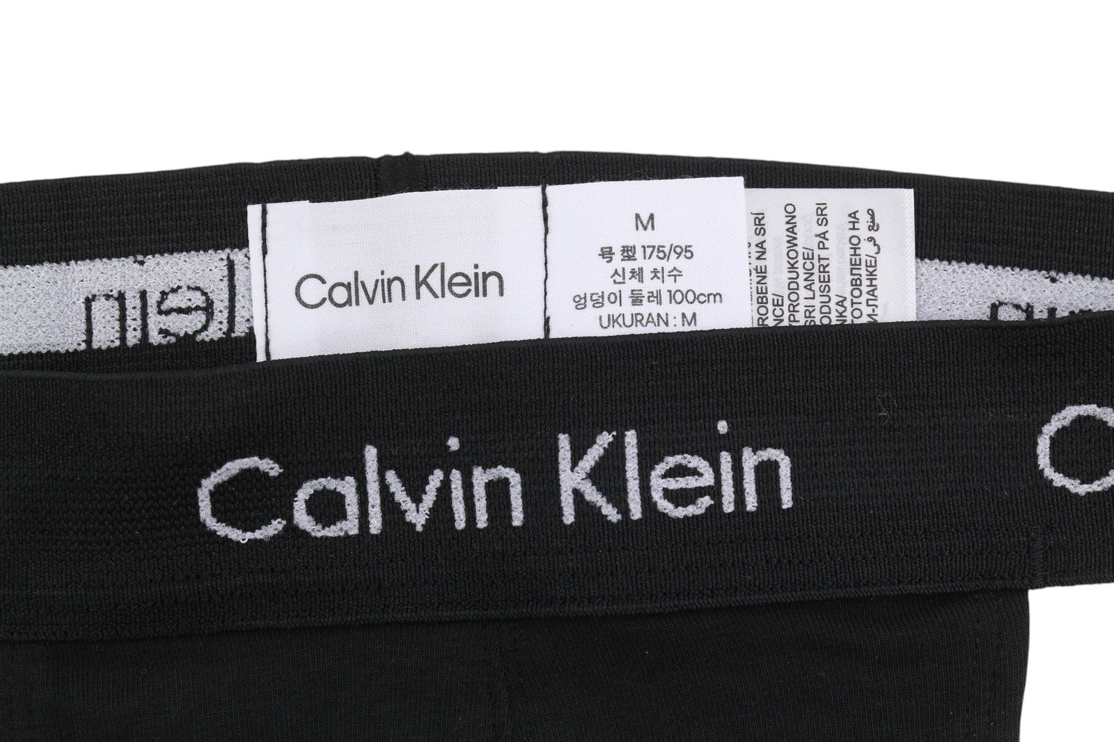 CALVIN KLEIN B-Rouge Tawny Jockstrap Black Men Underwear M Cotton Stretch 3 Pc