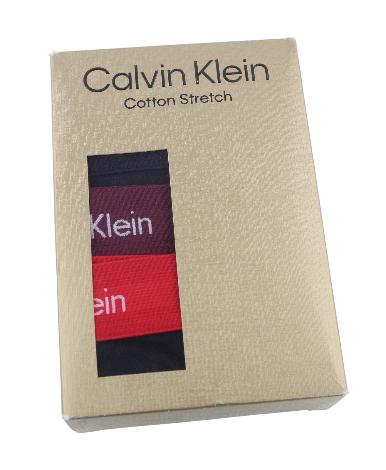 CALVIN KLEIN B-Rouge Tawny Jockstrap Black Men Underwear M Cotton Stretch 3 Pc