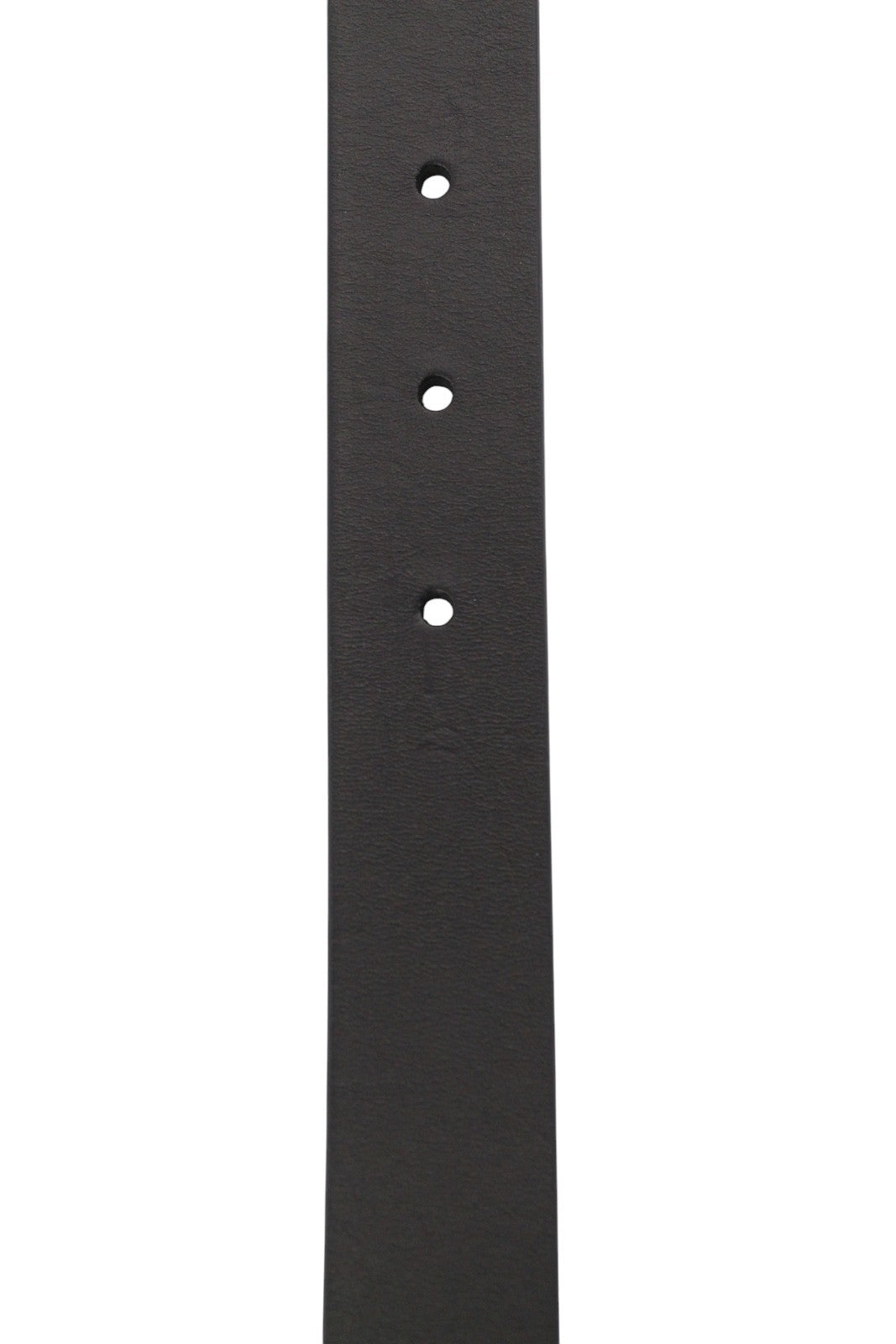 GANT Women Belt 85 CM Black Leather Silver Tone Buckle Logo Casual