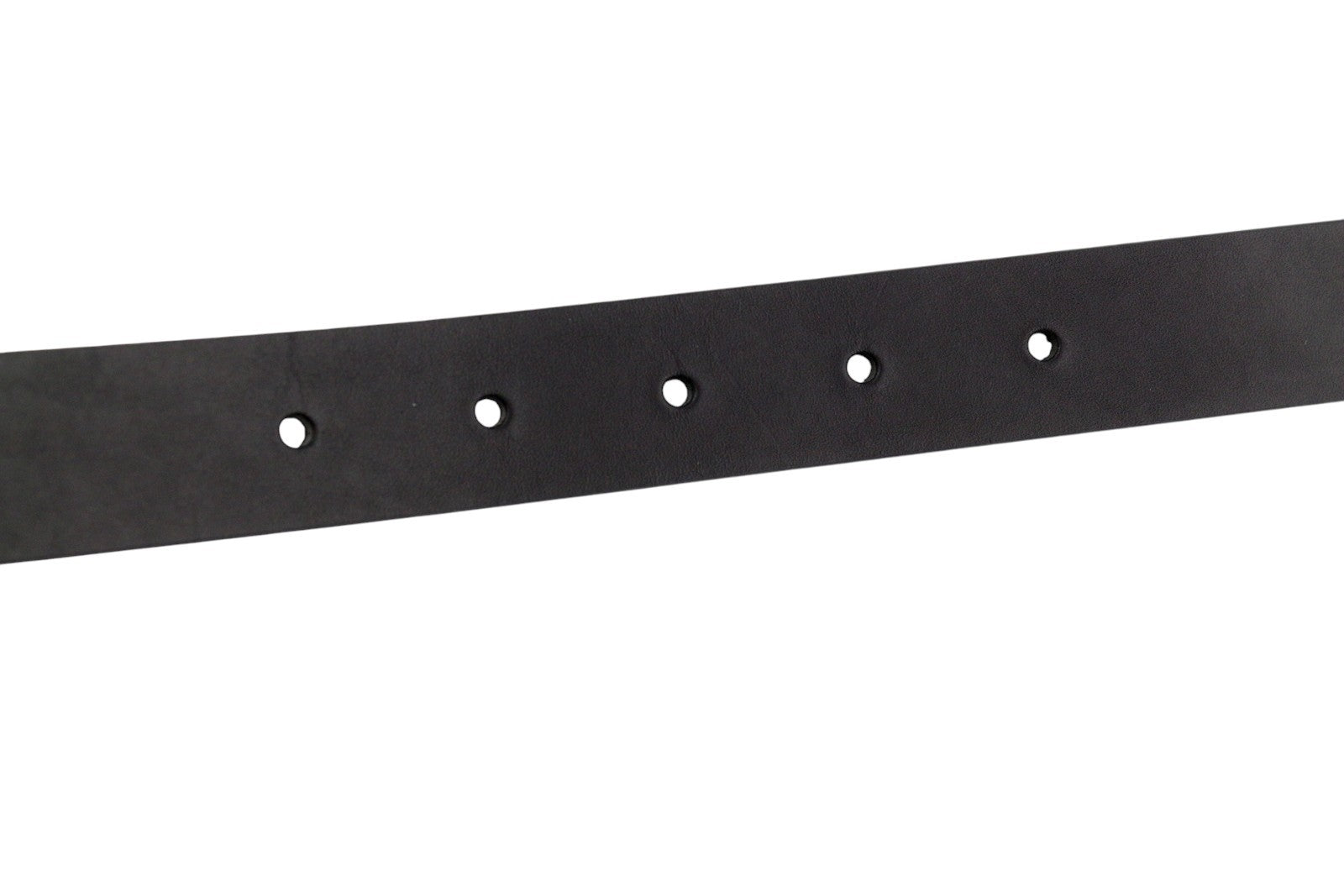 GANT Women Belt 95 CM Black Leather Silver Tone Buckle Logo Casual