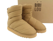 BIBI LOU Women Boots EU36 Camel Brown Padded Quilted Ankle Winter RRP165