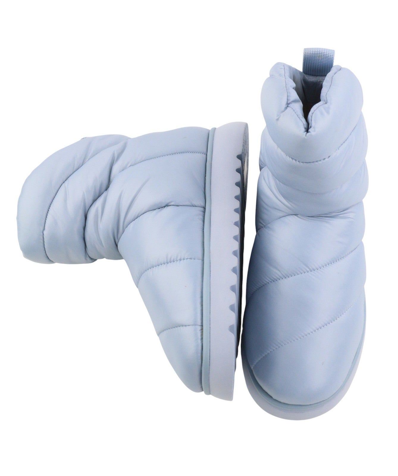 BIBI LOU Women Boots EU37 Light Blue Padded Quilted Ankle Winter RRP165