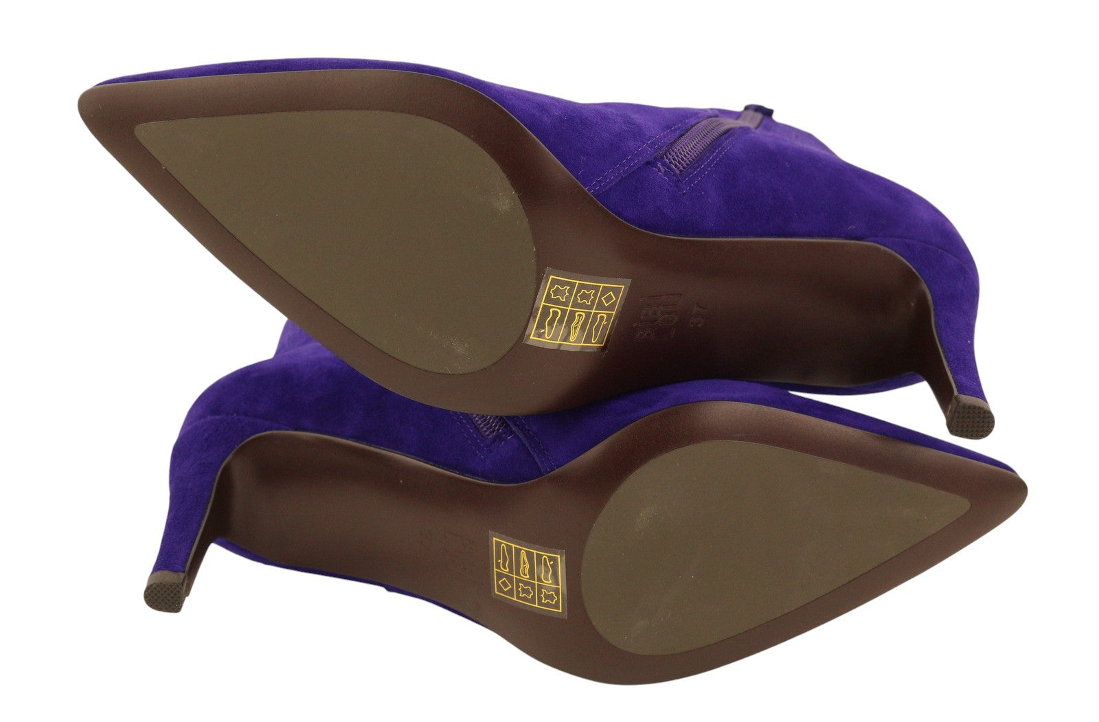 BIBI LOU Aurea Women Boots EU37 Blue Suede Leather Pointed Toe HeelsRRP199